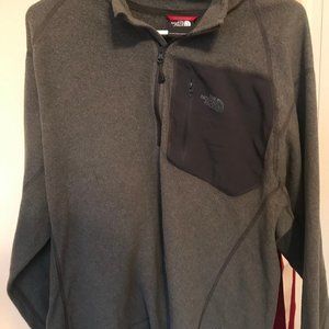 Dark Gray North Face Fleece 1/4 Zip Pullover